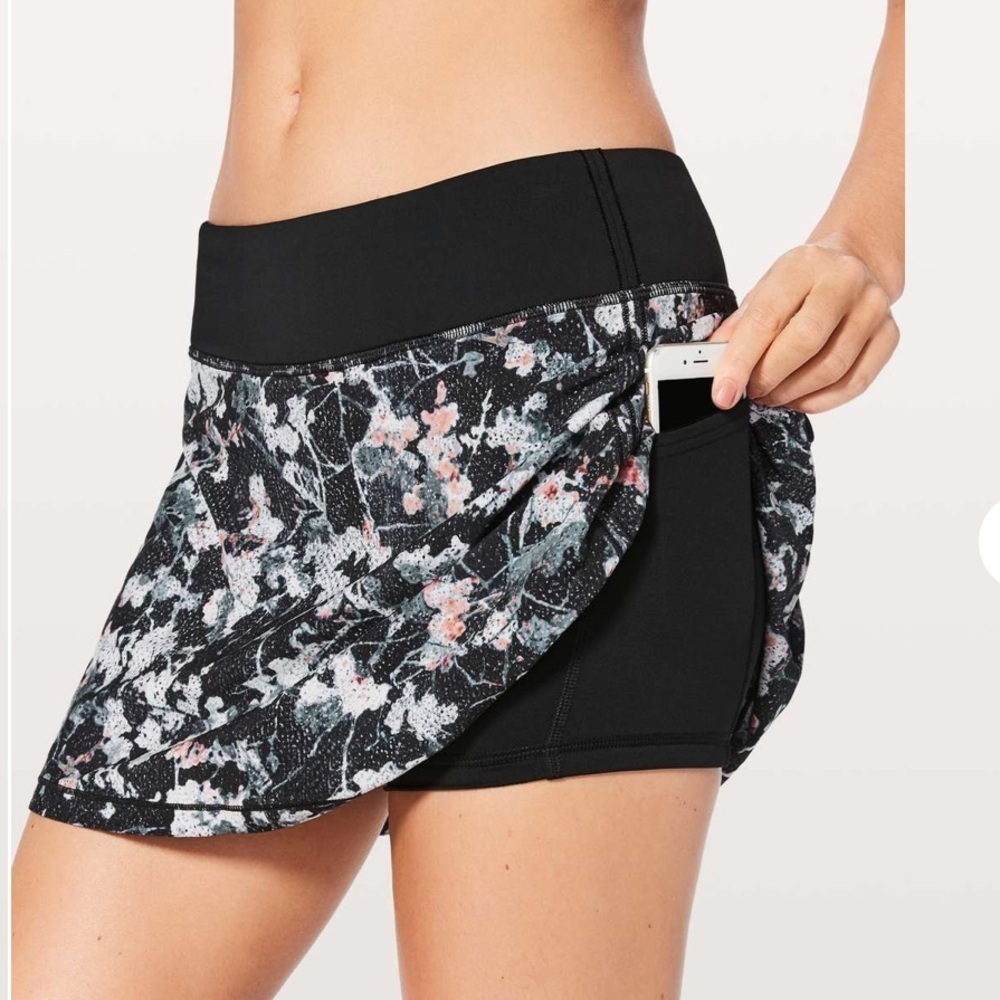 lululemon athletica Pace Rival Skirt Spring Bloom Skort 4Tall